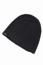 画像をギャラリービューアに読み込む, Professor.E TEXTURED KNIT BEANIE (BLACK)