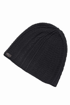 画像をギャラリービューアに読み込む, Professor.E TEXTURED KNIT BEANIE (BLACK)
