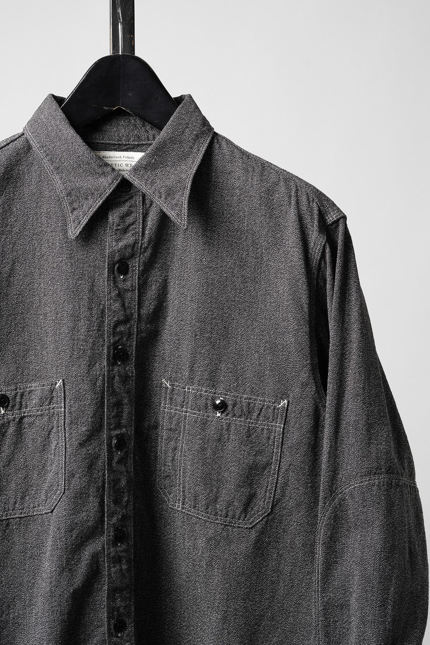 画像をギャラリービューアに読み込む, FULLCOUNT 4090C Triple Stitch Covert Chambray Shirt (Covert Black)