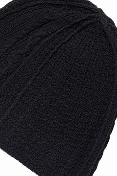画像をギャラリービューアに読み込む, Professor.E TEXTURED KNIT BEANIE (BLACK)
