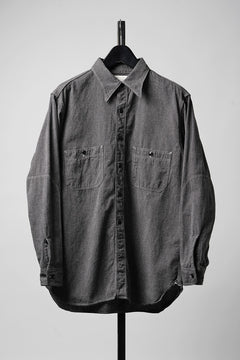 画像をギャラリービューアに読み込む, FULLCOUNT 4090C Triple Stitch Covert Chambray Shirt (Covert Black)