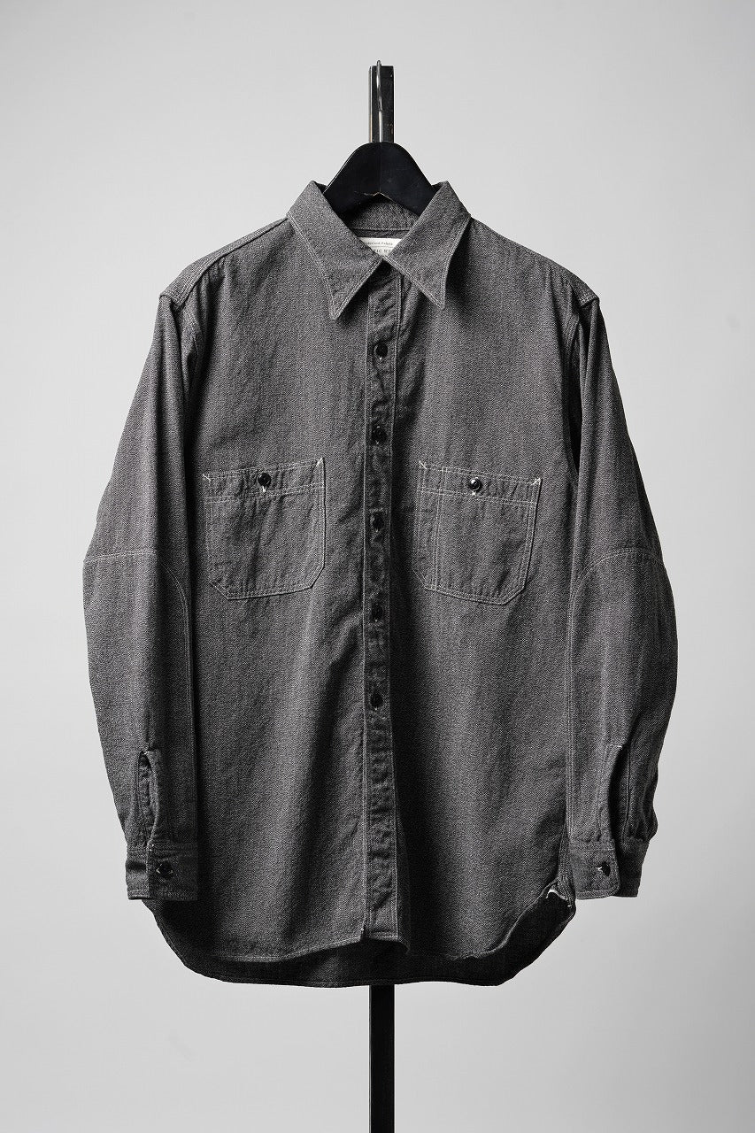 画像をギャラリービューアに読み込む, FULLCOUNT 4090C Triple Stitch Covert Chambray Shirt (Covert Black)