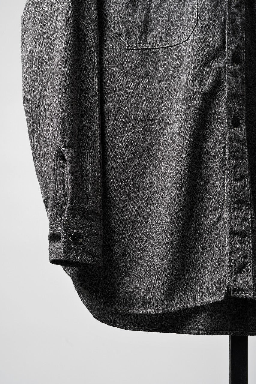 画像をギャラリービューアに読み込む, FULLCOUNT 4090C Triple Stitch Covert Chambray Shirt (Covert Black)
