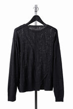 画像をギャラリービューアに読み込む, Professor.E DISTRESSED TEXTURED KNIT (BLACK)