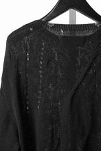 画像をギャラリービューアに読み込む, Professor.E DISTRESSED TEXTURED KNIT (BLACK)