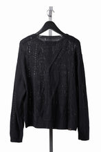 画像をギャラリービューアに読み込む, Professor.E DISTRESSED TEXTURED KNIT (BLACK)