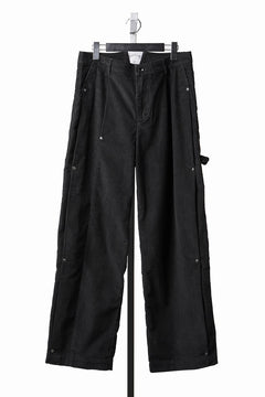 画像をギャラリービューアに読み込む, Professor.E CORDUROY CARPENTER PANTS (BLACK)
