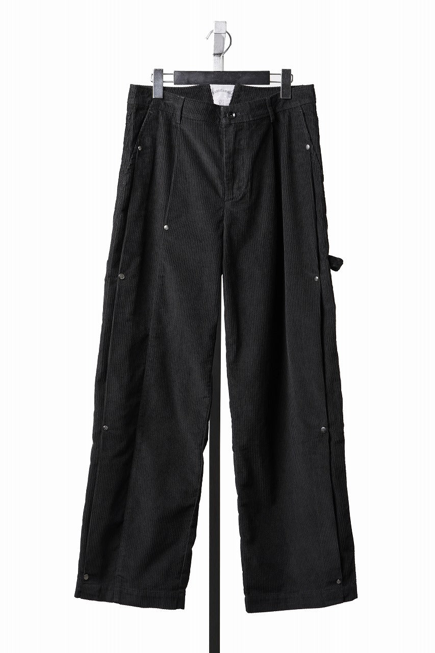 画像をギャラリービューアに読み込む, Professor.E CORDUROY CARPENTER PANTS (BLACK)