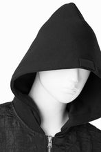 画像をギャラリービューアに読み込む, A.F ARTEFACT REVERSIBLE TEDDY BOMBER JACKET / DECORATIVE LATTICE PATTERN (BLACK)