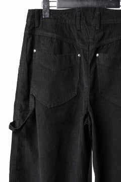 画像をギャラリービューアに読み込む, Professor.E CORDUROY CARPENTER PANTS (BLACK)