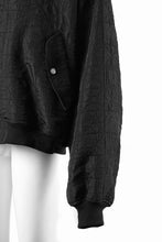 画像をギャラリービューアに読み込む, A.F ARTEFACT REVERSIBLE TEDDY BOMBER JACKET / DECORATIVE LATTICE PATTERN (BLACK)