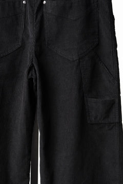 画像をギャラリービューアに読み込む, Professor.E CORDUROY CARPENTER PANTS (BLACK)