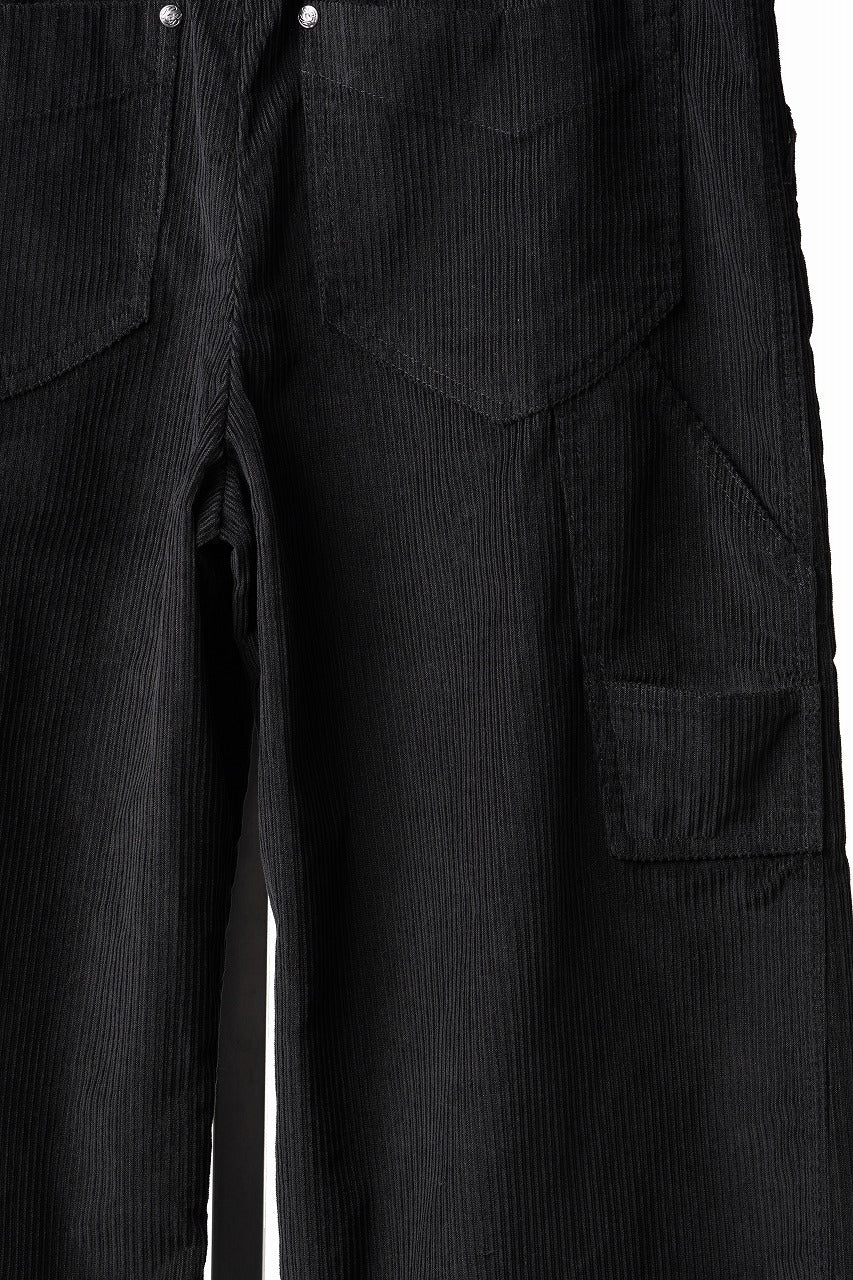画像をギャラリービューアに読み込む, Professor.E CORDUROY CARPENTER PANTS (BLACK)