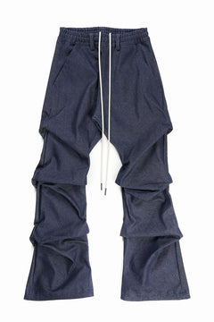 Load image into Gallery viewer, A.F ARTEFACT TUCK SLIM BAGGY PANTS / RAW DENIM (NAVY)