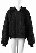 画像をギャラリービューアに読み込む, A.F ARTEFACT REVERSIBLE TEDDY BOMBER JACKET / DECORATIVE LATTICE PATTERN (BLACK)
