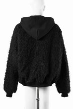 画像をギャラリービューアに読み込む, A.F ARTEFACT REVERSIBLE TEDDY BOMBER JACKET / DECORATIVE LATTICE PATTERN (BLACK)