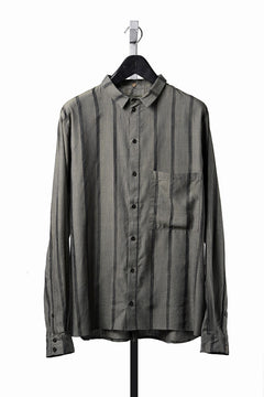 Load image into Gallery viewer, Aleksandr Manamis STRIPE BUTTON COLLAR SHIRT (STRIPE)