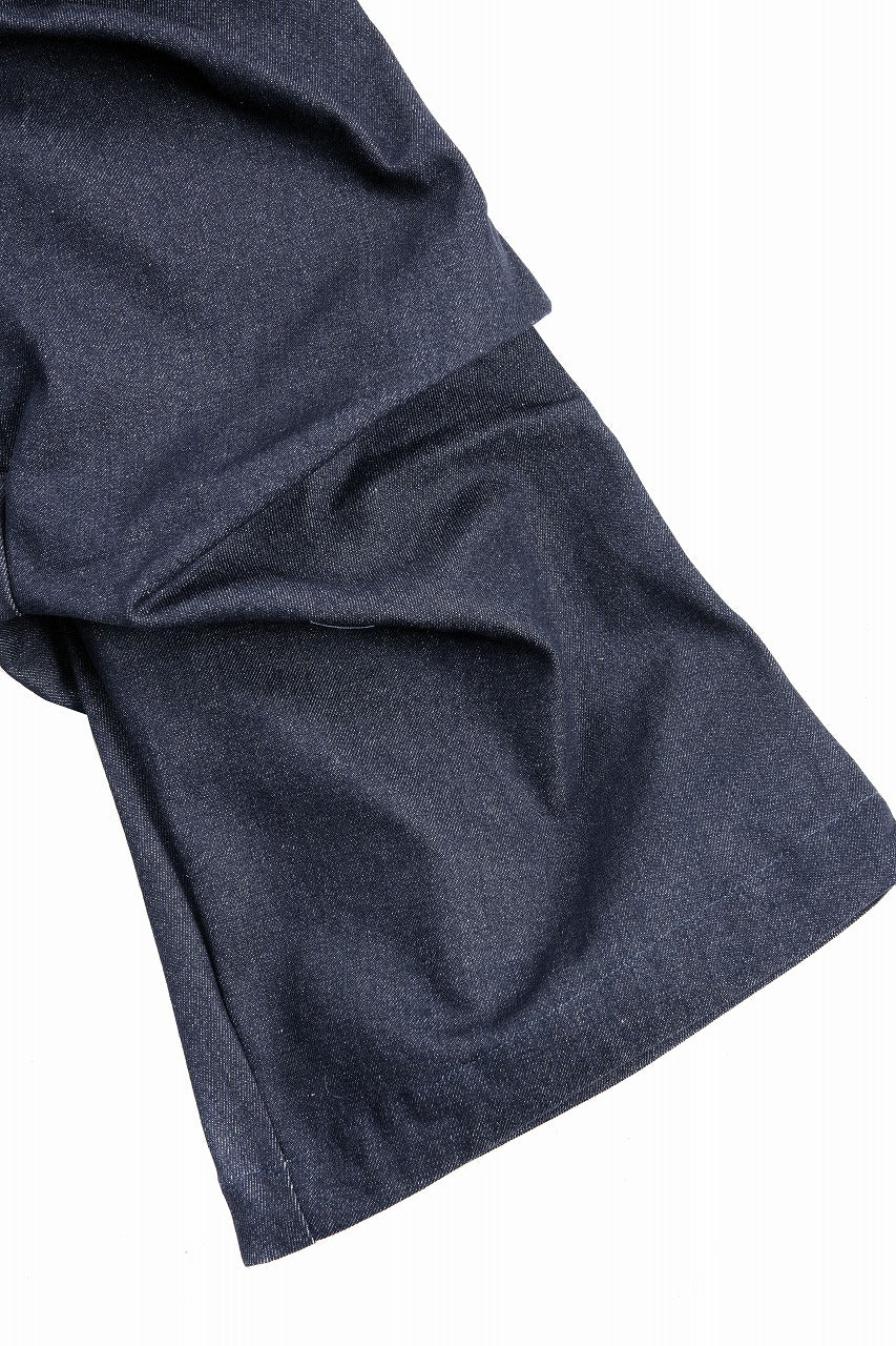 Load image into Gallery viewer, A.F ARTEFACT TUCK SLIM BAGGY PANTS / RAW DENIM (NAVY)