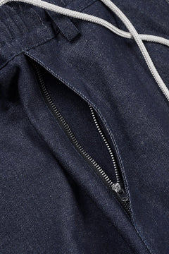 Load image into Gallery viewer, A.F ARTEFACT TUCK SLIM BAGGY PANTS / RAW DENIM (NAVY)
