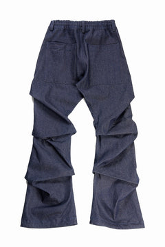 Load image into Gallery viewer, A.F ARTEFACT TUCK SLIM BAGGY PANTS / RAW DENIM (NAVY)