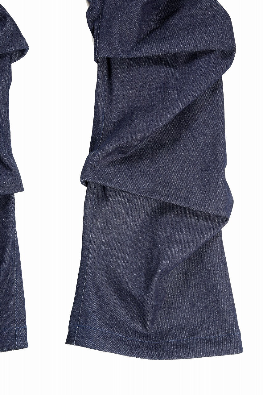 Load image into Gallery viewer, A.F ARTEFACT TUCK SLIM BAGGY PANTS / RAW DENIM (NAVY)