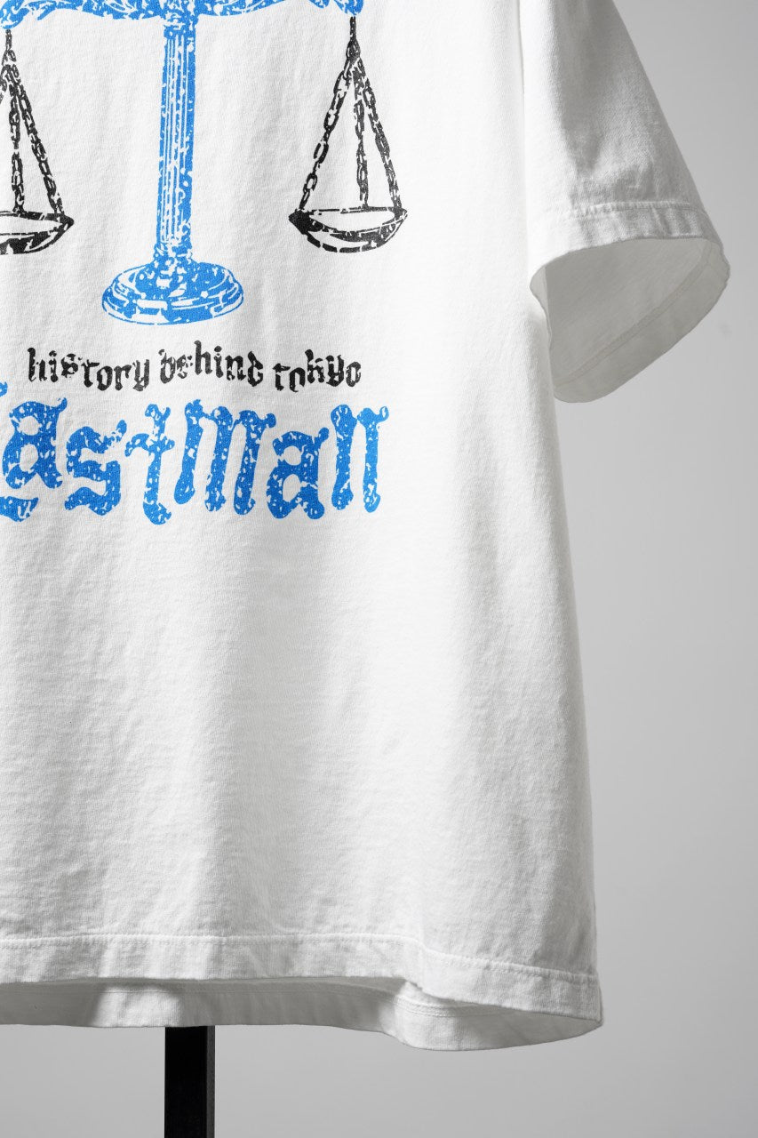 画像をギャラリービューアに読み込む, LASTMAN PRINTED TEE SHIRT -BALANCE- (WHITE)