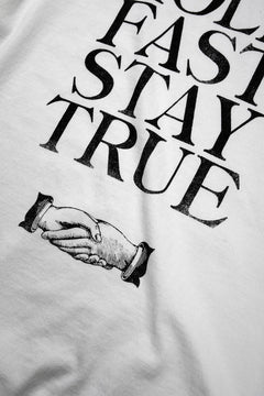 画像をギャラリービューアに読み込む, FULLCOUNT x Stephen Kenny HOLD FAST STAY TRUE L/S T SHIRT / ORIGINAL 30/2 TIGH TENSION JERSEY (WHITE)