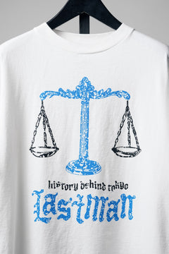 画像をギャラリービューアに読み込む, LASTMAN PRINTED TEE SHIRT -BALANCE- (WHITE)