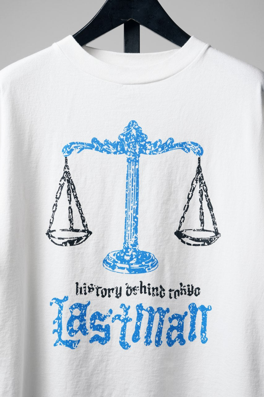 画像をギャラリービューアに読み込む, LASTMAN PRINTED TEE SHIRT -BALANCE- (WHITE)