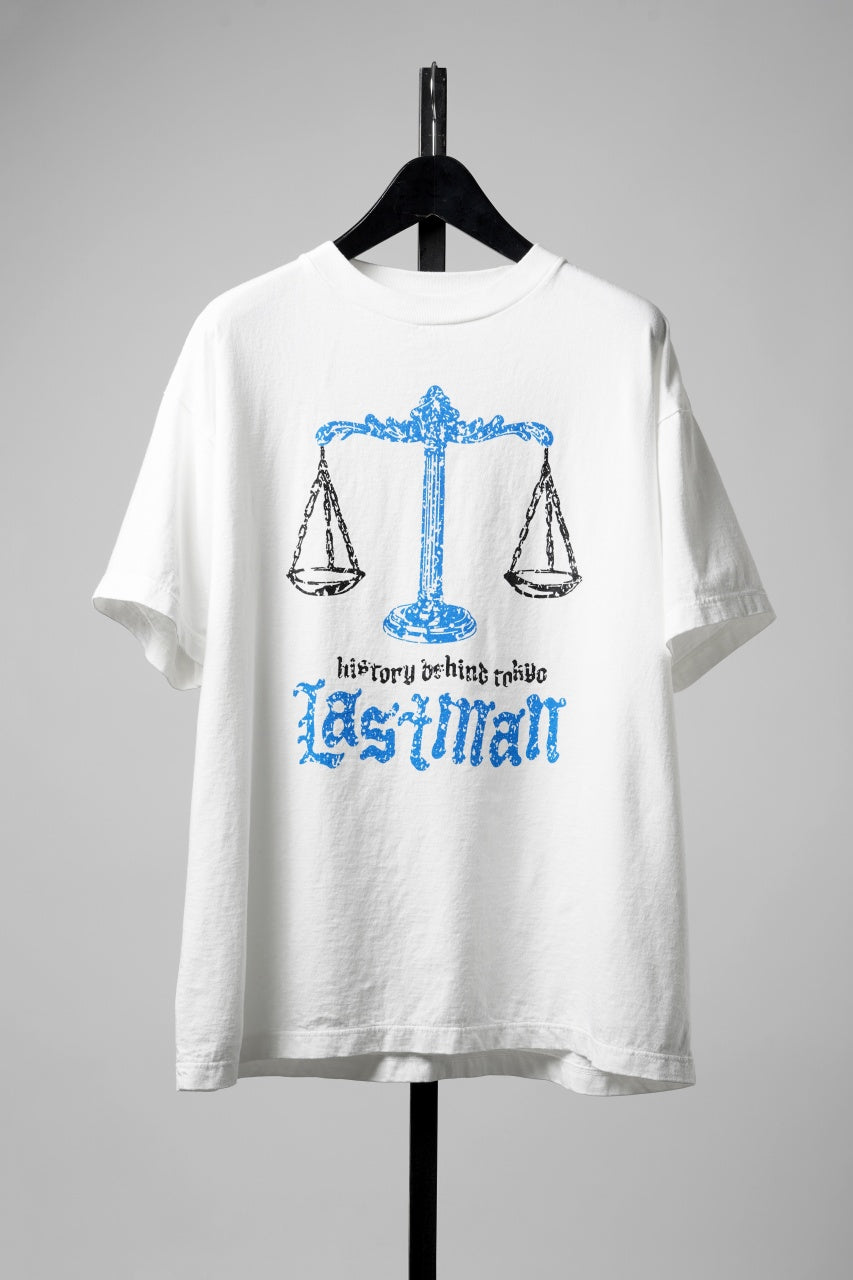 画像をギャラリービューアに読み込む, LASTMAN PRINTED TEE SHIRT -BALANCE- (WHITE)