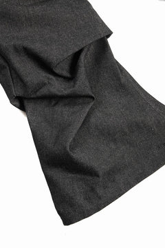 Load image into Gallery viewer, A.F ARTEFACT TUCK SLIM BAGGY PANTS / RAW DENIM (BLACK)