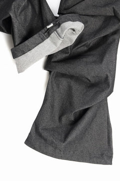 Load image into Gallery viewer, A.F ARTEFACT TUCK SLIM BAGGY PANTS / RAW DENIM (BLACK)