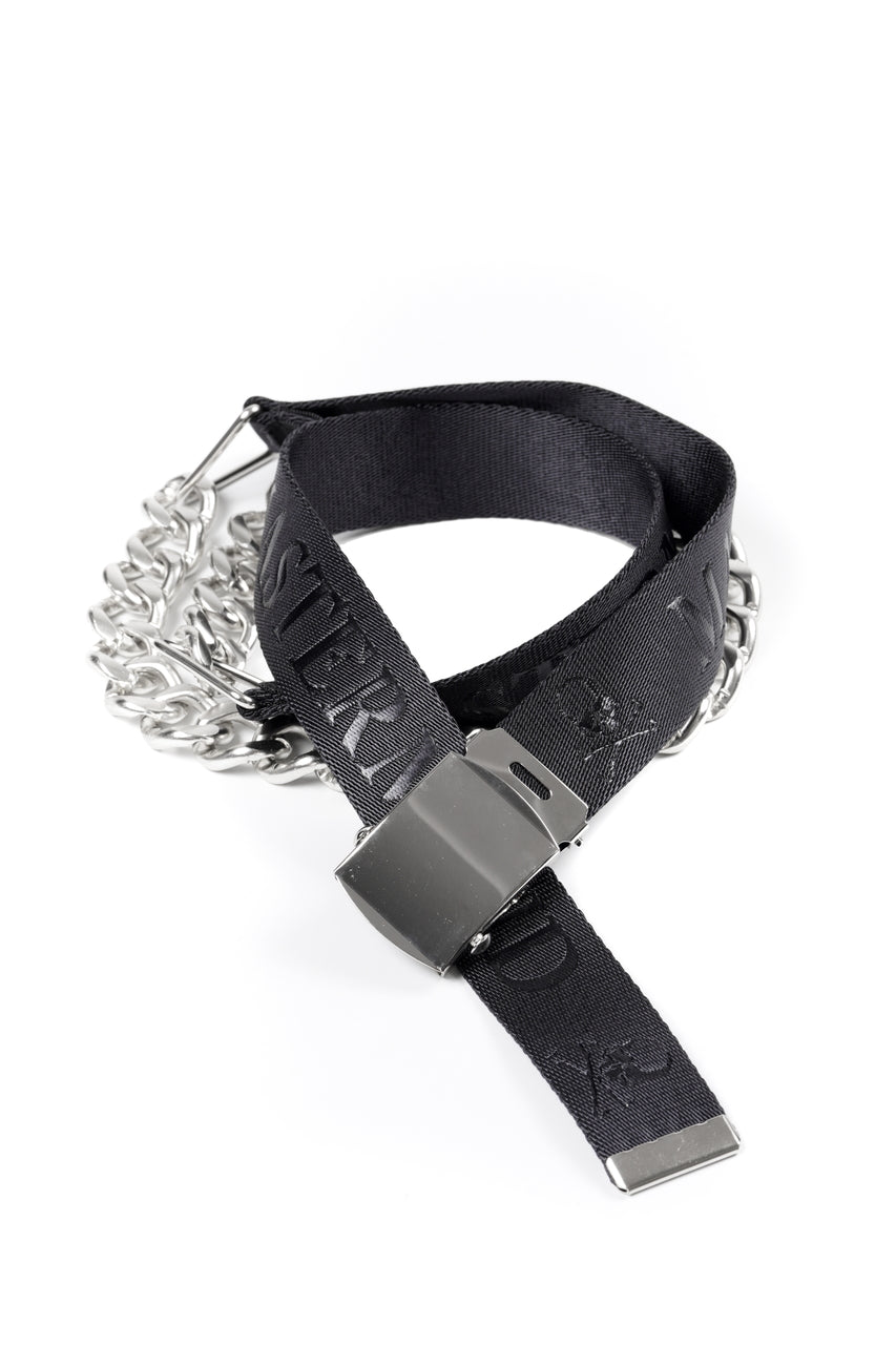 Load image into Gallery viewer, mastermind JAPAN CHAIN BELT 3cm WIDE (BLACK)