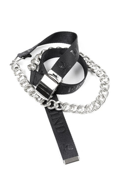Load image into Gallery viewer, mastermind JAPAN CHAIN BELT 3cm WIDE (BLACK)