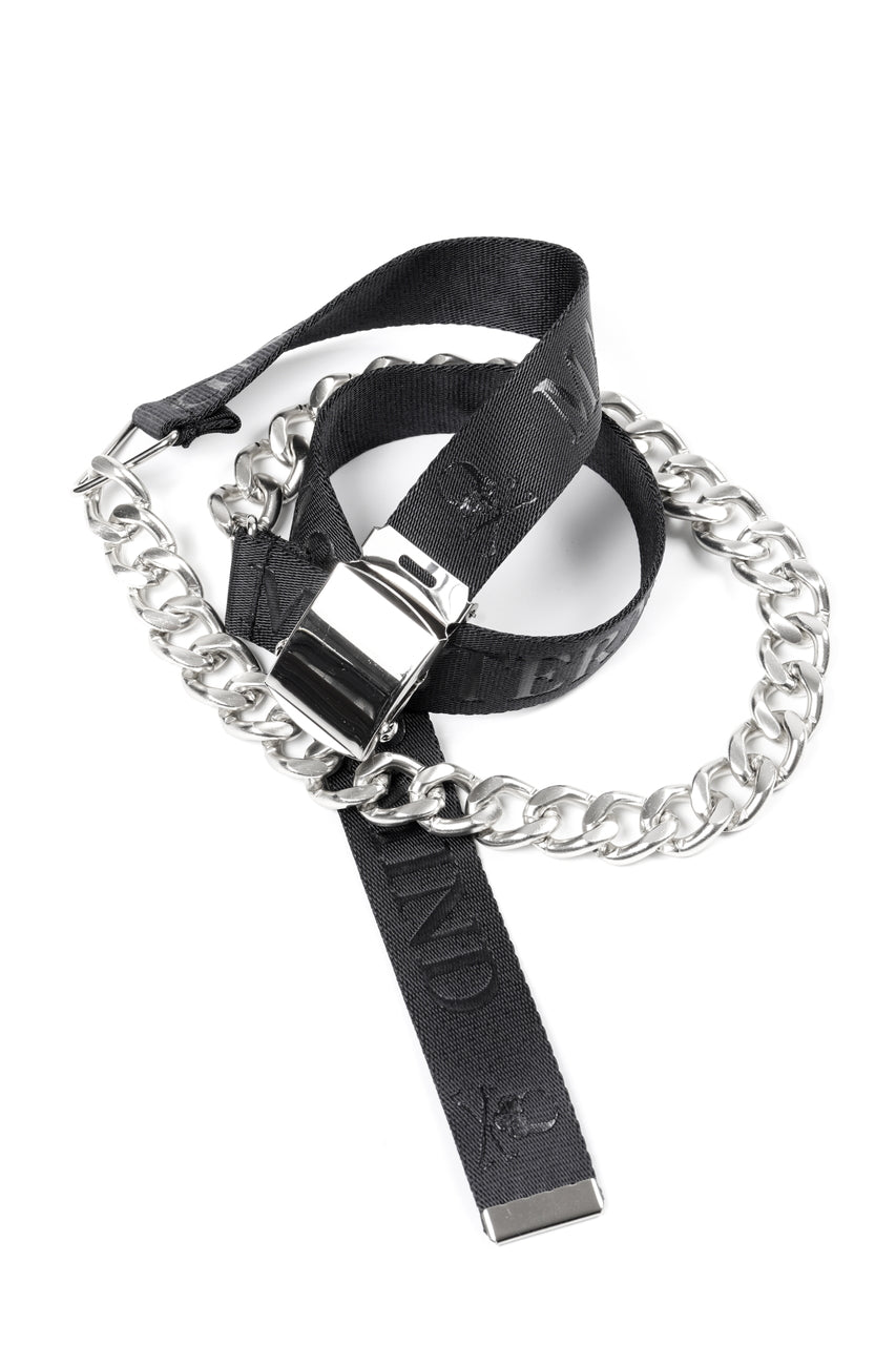 Load image into Gallery viewer, mastermind JAPAN CHAIN BELT 3cm WIDE (BLACK)