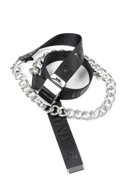 mastermind JAPAN CHAIN BELT 3cm WIDE (BLACK)