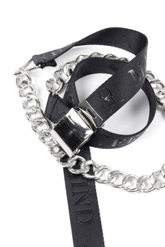Load image into Gallery viewer, mastermind JAPAN CHAIN BELT 3cm WIDE (BLACK)