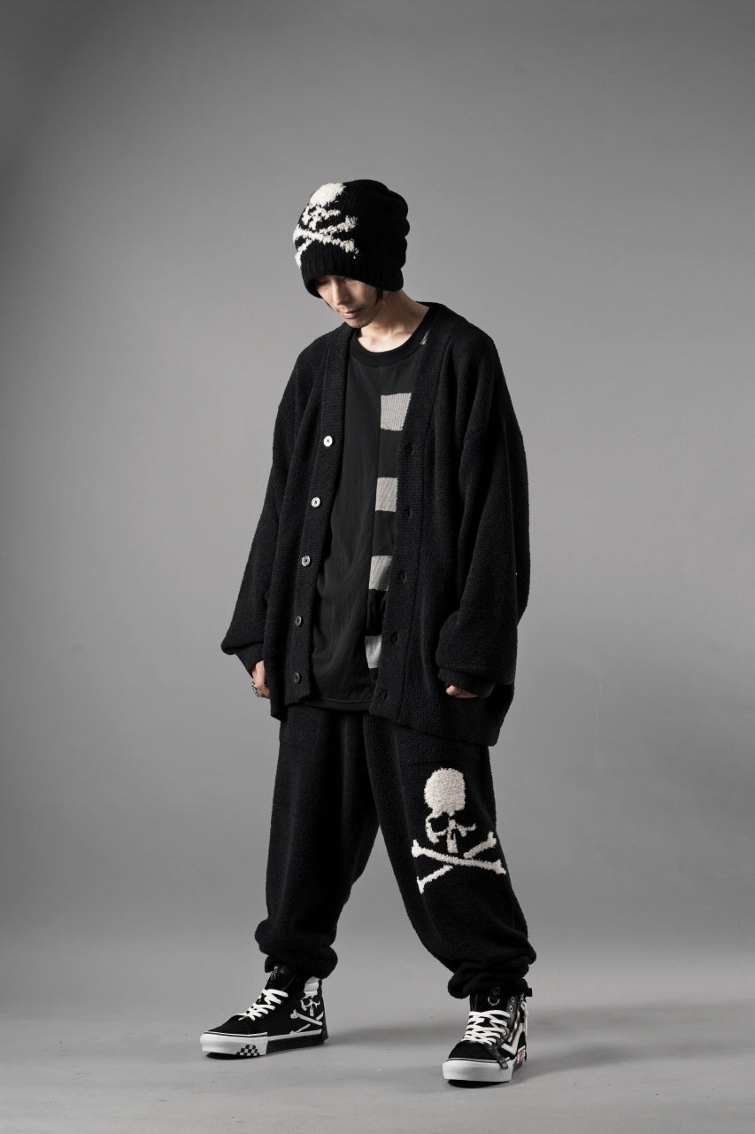 画像をギャラリービューアに読み込む, MASTERMIND WORLD LOUNGE LONG PANTS / SOFTLY BOA FLEECE (BLACK x WHITE)
