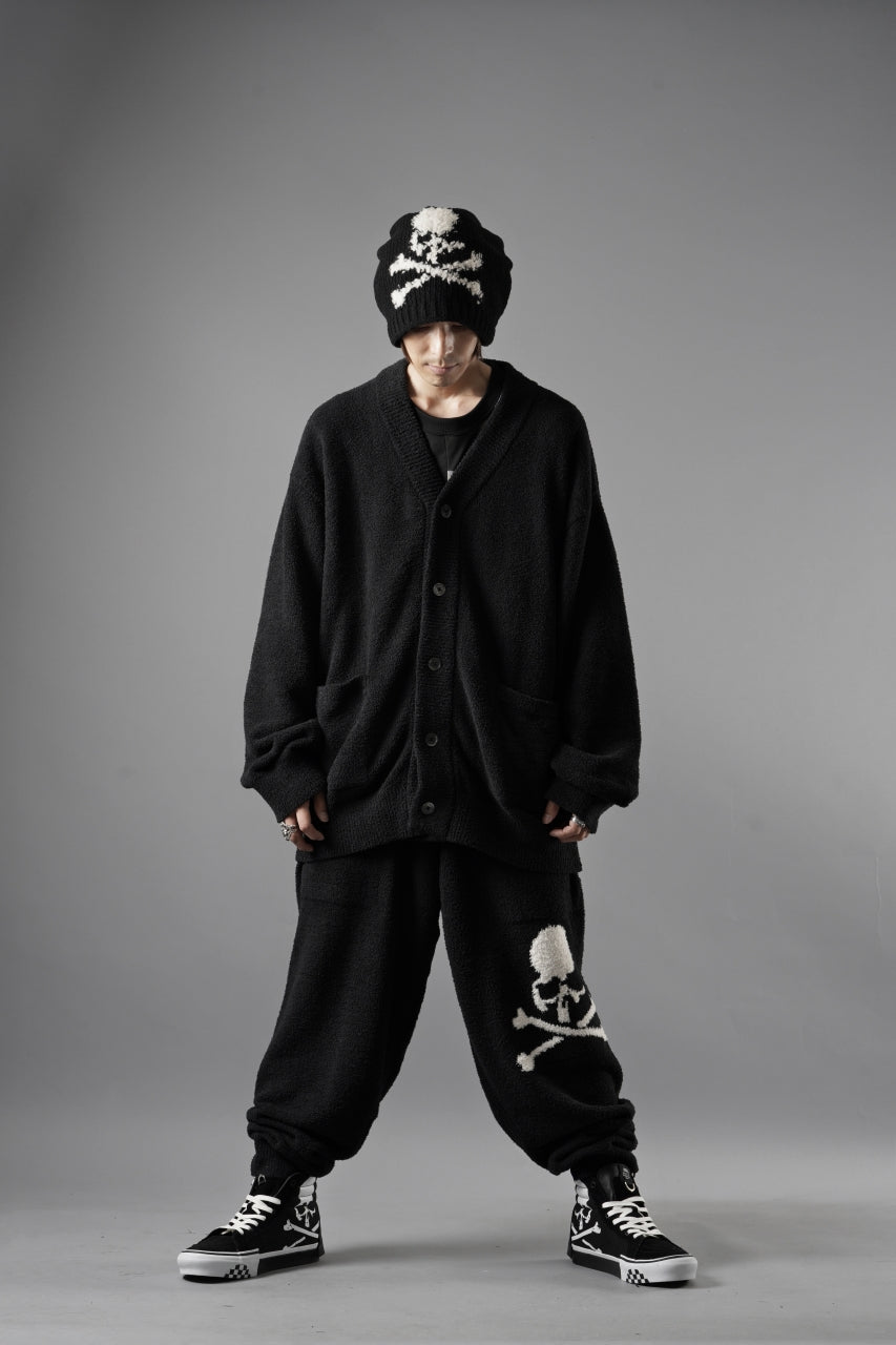 画像をギャラリービューアに読み込む, MASTERMIND WORLD LOUNGE LONG PANTS / SOFTLY BOA FLEECE (BLACK x WHITE)