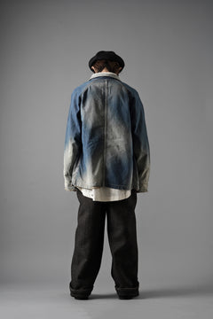 画像をギャラリービューアに読み込む, FULLCOUNT x N/07 exclusive COVER ALL JACKET / 10.5oz Zimbabwe Denim (INDIGO BLUE / EFFECTED)