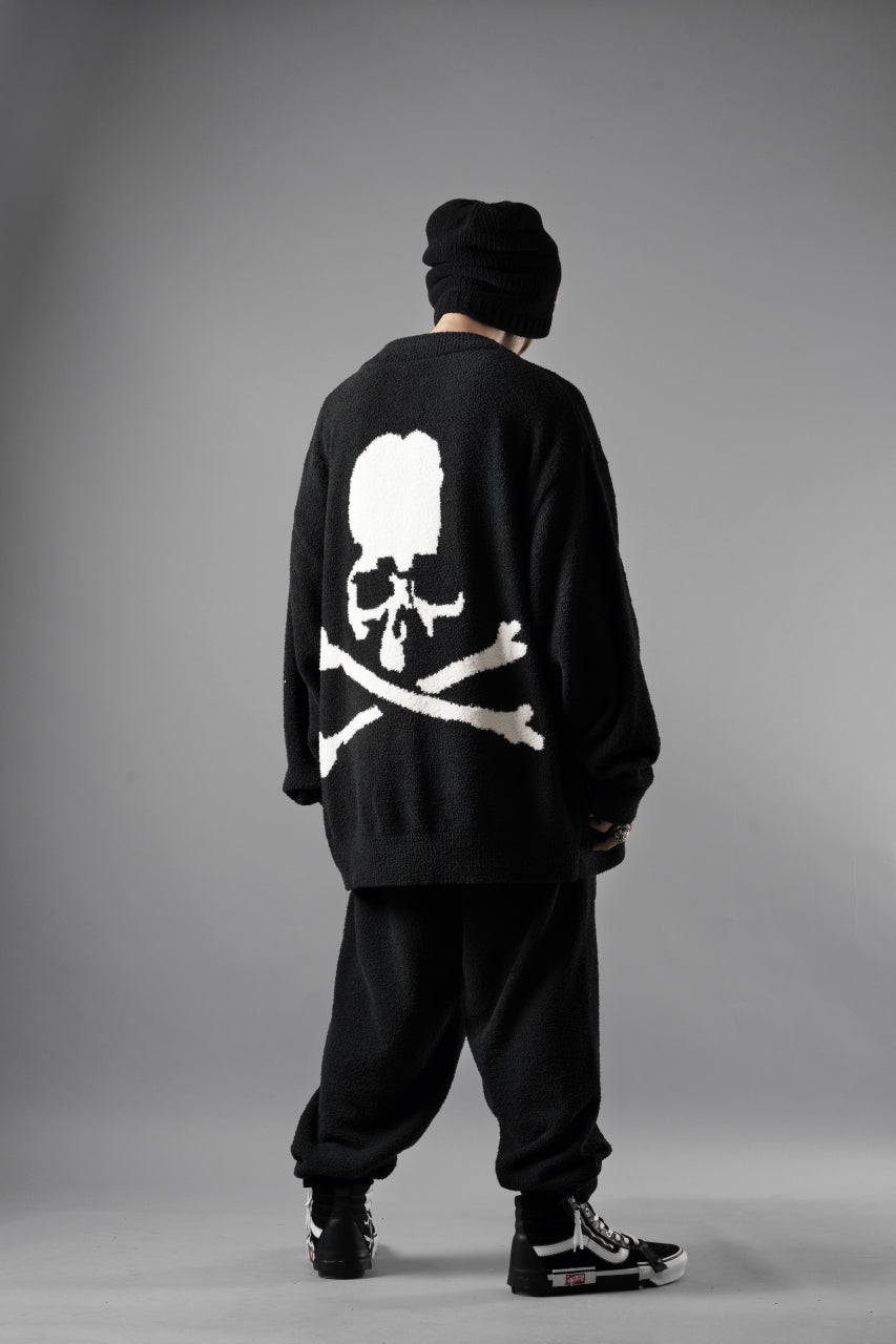 MASTERMIND WORLD LOUNGE LONG PANTS / SOFTLY BOA FLEECE (BLACK x WHITE)