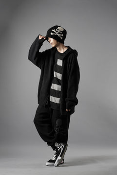 画像をギャラリービューアに読み込む, MASTERMIND WORLD LOUNGE FULL-ZIP HOODIE / SOFTLY BOA FLEECE (BLACK x CHARCOAL)
