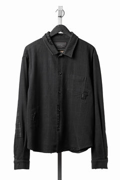 画像をギャラリービューアに読み込む, Professor.E REPAIRED FLANNEL SHIRT (BLACK)