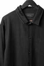 画像をギャラリービューアに読み込む, Professor.E REPAIRED FLANNEL SHIRT (BLACK)