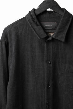 画像をギャラリービューアに読み込む, Professor.E REPAIRED FLANNEL SHIRT (BLACK)
