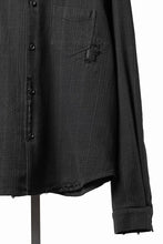 画像をギャラリービューアに読み込む, Professor.E REPAIRED FLANNEL SHIRT (BLACK)