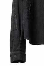 画像をギャラリービューアに読み込む, Professor.E REPAIRED FLANNEL SHIRT (BLACK)