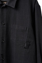 画像をギャラリービューアに読み込む, Professor.E REPAIRED FLANNEL SHIRT (BLACK)