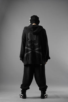 画像をギャラリービューアに読み込む, MASTERMIND WORLD LOUNGE FULL-ZIP HOODIE / SOFTLY BOA FLEECE (BLACK x CHARCOAL)