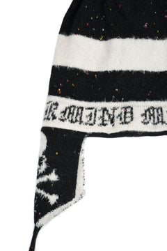 Load image into Gallery viewer, mastermind JAPAN CASHMERE TWEED BEANIE (BLACK)
